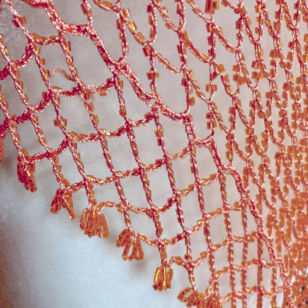 NWOT Stunning All Beaded Shawl/Wrap